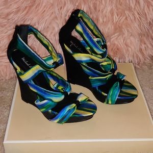 Multicolored wedge